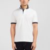 Eden Park Homme Men's Polo Blanc En Coton Pima Avec Détails Contrastés