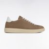 Eden Park Homme Chaussures Baskets Basses En Cuir Suédé Camel