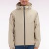 Eden Park Homme Men's Blouson Coupe-vent En Polyamide Soft Touch À Capuche Beige