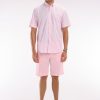 Eden Park Homme Men's Bermuda Chino En Coton Stretch Rose Coupe Droite