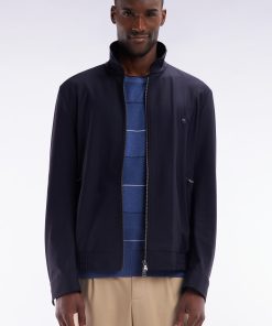 Eden Park Homme Men's Blouson Zippé Technique Bleu Marine