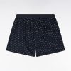 Eden Park Homme Men's Boxer En Jersey De Coton À Micromotifs Nœuds Papillon Marine