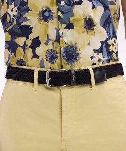 Eden Park Homme Accessoires Ceinture Élastique En Caoutchouc Uni Noir