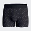 Eden Park Homme Men's Boxer En Jersey De Coton Stretch À Micromotifs Nœuds Papillon Marine