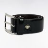 Eden Park Homme Accessoires Ceinture En Cuir Lisse Noire