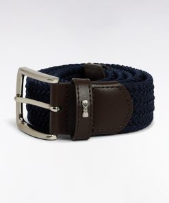 Eden Park Homme Accessoires Ceinture Élastique En Caoutchouc Uni Marine