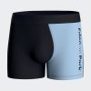 Eden Park Homme Men's Boxer En Jersey De Coton Stretch Bicolore Marine Et Ciel