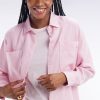 Eden Park Femme Men's Chemise À Poches Plaquées En Lin Rose Coupe Oversized