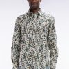 Eden Park Homme Men's Chemise En Popeline De Coton À Imprimé Floral Coupe Droite