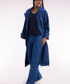 Eden Park Femme Men's Jean 5 Poche En Denim Brut Coupe Flare