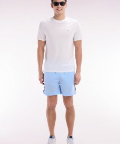 Eden Park Homme Men's Maillot De Bain Ciel À Détails Tricolores