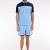 Eden Park Homme Men's Maillot De Bain Ciel À Passepoil Blanc