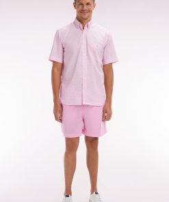 Eden Park Homme Men's Maillot De Bain Uni Rose Clair