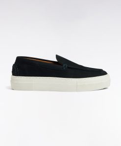 Eden Park Mocassins Femme À Semelles Sneakers En Cuir Suédé Marine | Femme Chaussures