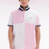 Eden Park Homme Men's Polo À Manches Courtes Coupé-cousu En Coton Rose Coupe Décontractée