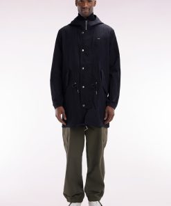 Eden Park Homme Men's Parka Légère À Capuche Intégrée Noire
