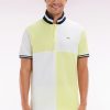 Eden Park Homme Men's Polo À Manches Courtes Coupé-cousu En Coton Jaune Coupe Décontractée