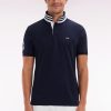 Eden Park Homme Men's Polo À Manches Courtes En Piqué Coton Marine Broderie Manches 10 Coupe