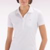 Eden Park Femme Men's Polo À Manches Courtes En Piqué De Coton Stretch Blanc Coupe Ajustée