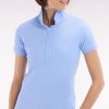 Eden Park Femme Men's Polo À Manches Courtes En Piqué De Coton Stretch Ciel Coupe Ajustée