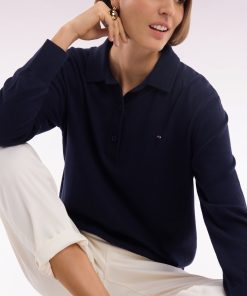 Eden Park Femme Men's Pull À Col Maillot En Coton Biologique Et Cachemire Marine Coupe Décon