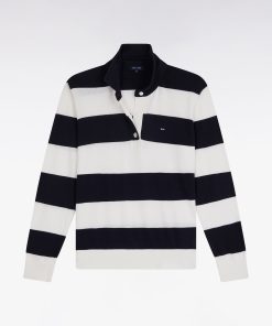 Eden Park Femme Men's Pull Cerclé À Col Maillot En Coton Biologique Et Cachemire Marine Coup