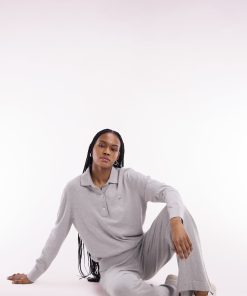 Eden Park Femme Men's Pull À Col Maillot En Coton Biologique Et Cachemire Gris Coupe Décontr