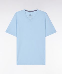 Eden Park Homme Men's Pyjama Court En Jersey De Coton T-shirt Ciel Short Marine