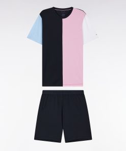 Eden Park Homme Men's Pyjama Court En Jersey De Coton Coupé-cousu