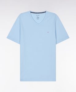 Eden Park Homme Men's Pyjama Court En Jersey De Coton Bleu Short À Micromotifs