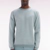Eden Park Homme Men's Pull En Coton À Col Rond En Coton Gris Coupe Droite