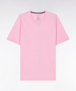 Eden Park Homme Men's Pyjama Court En Jersey De Coton T-shirt Rose Short Marine