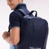 Homme Accessoires Sac À Dos Bleu Marine Logo Eden Park