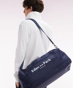 Homme Accessoires Sac De Sport Bleu Marine Logo Eden Park