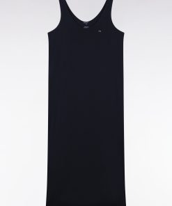 Eden Park Femme Men's Robe Débardeur En Coton Pima Marine Coupe Droite