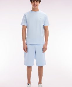 Eden Park Homme Men's Short En Molleton Coton Ciel Coupe Droite