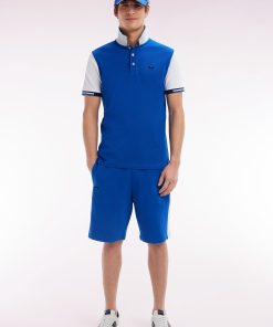 Eden Park Homme Men's Short En Molleton Coton Bleu Coupe Décontractée