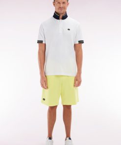 Eden Park Homme Men's Short En Molleton Coton Jaune Coupe Décontractée