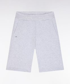 Eden Park Enfant Men's Short En Molleton Coton Gris Coupe Droite