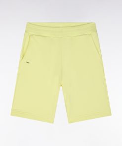 Eden Park Enfant Men's Short En Molleton Coton Jaune Coupe Droite
