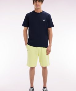 Eden Park Homme Men's Short En Molleton Coton Jaune Coupe Décontractée