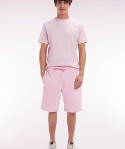 Eden Park Homme Men's Short En Molleton Coton Rose Coupe Droite