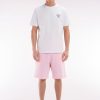 Eden Park Homme Men's Short En Molleton Coton Rose Coupe Décontractée