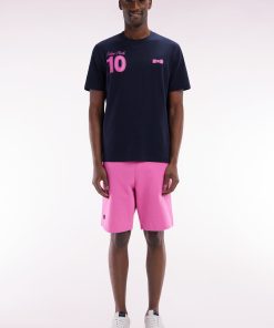Eden Park Homme Men's Short En Molleton Coton Rose Coupe Décontractée