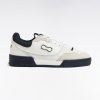 Eden Park Homme Chaussures Sneakers Ep10 En Cuir Blanches Et Marine