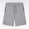 Eden Park Homme Men's Short Xv De France En Molleton Coton Gris Coupe Décontractée