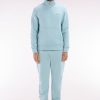 Eden Park Homme Men's Jogging En Molleton Coton Vert D'eau Coupe Droite