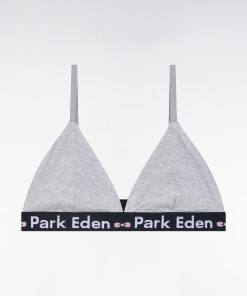 Eden Park Femme Men's Soutien-gorge En Coton Stretch Gris Élastique Siglé