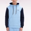 Eden Park Homme Men's Sweatshirt À Capuche En Coton Marine Coupe Décontractée Broderie Dos B