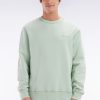 Eden Park Homme Men's Sweatshirt Surteint À Col Rond En Molleton Coton Vert D'eau Coupe Déco